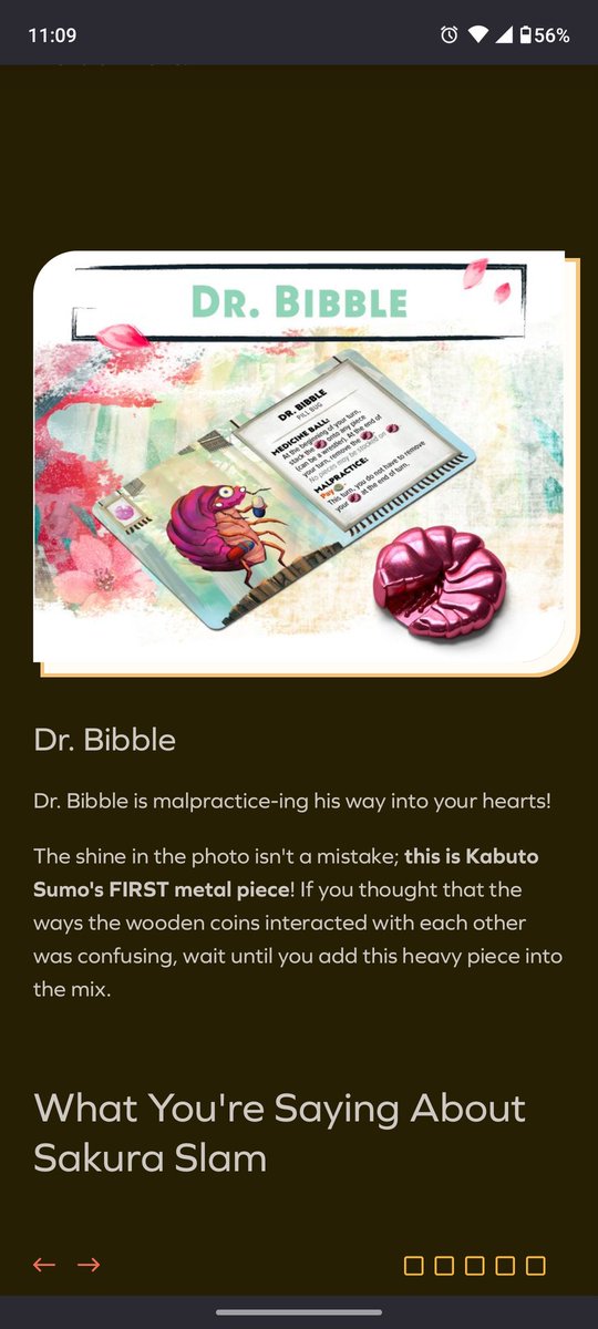 GingerByteTV's tweet image. Hey @AllplayHQ!

Picked up all the Kabuto Sumo stuff you had at Origins today. Got home to realize we missed backing Sakura Slam! I see it can all b preordered from your site. But what about Dr. Bibble? He's at the bottom of the page. Is he included?
