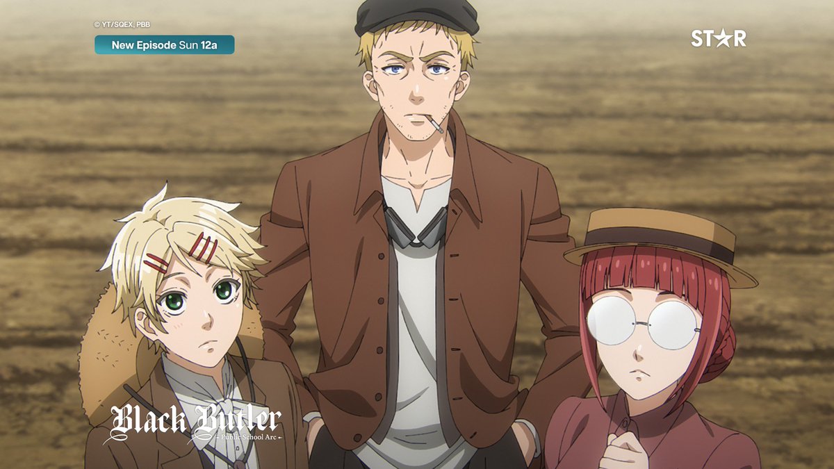antnetworktv's tweet photo. #EpisodePremiereToday | Black Butler -Public School Arc- | Episode 11
โถ๏ธNew Episode every Sunday | 12a SG/PH | 11p TH/ID
#้ปๅทไบ #BlackButler #StarSpringBazaar #anime https://t.co/v1Mp9pLV20