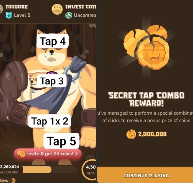 muzunix's tweet image. 🎉 **Today's MemeFi Secret Tap Combo - June 22** 🎉

Get 2M Coins for Free! 👇

👉 Tap the stomach (2 times)  
👉 Tap the chest  
👉 Tap the head  
👉 Tap the leg  

Done! 🎉💰
t.me/memefi_coin_bo…

Don't miss out! #MemeFi #TapCombo #FreeCoins #CryptoRewards #DailyBonus