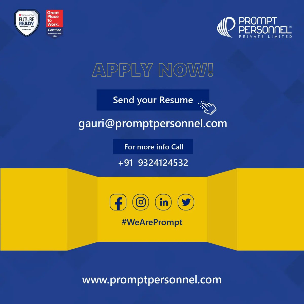 Prompt Personnel tweet media