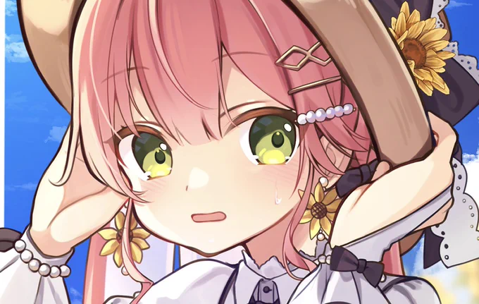 手と顔描くのが好き 