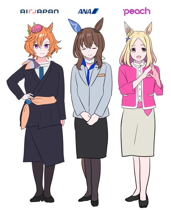 #これでフォロワーさん増えました エアラインウマ娘ですな 
