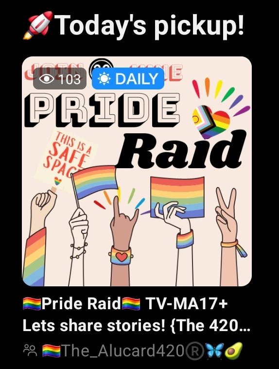 BlissofLiz's tweet photo. #PrideRaid hosted by @The_Alucard420 on #REALITYApp co-hosting @Nyx_the_demon_ and @forbi_access come join https://t.co/9oXq0vucwB