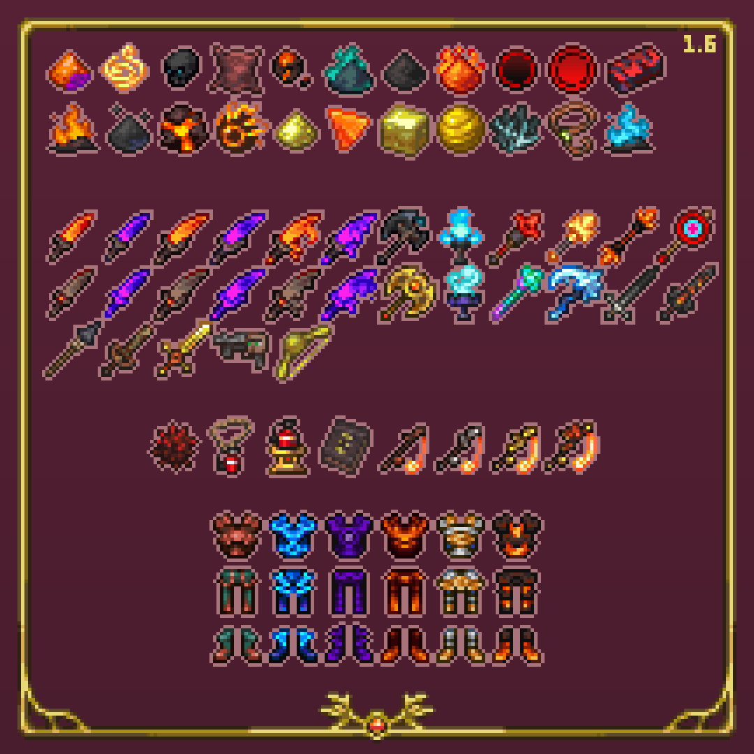 skel3tony_'s tweet photo. @Demilogic @CalamityModTeam @ReLogicGames Don't know if I count since I'm not part of the team anymore but I did cryogen 3 years ago and a lot of other sprites for calamity (and I love getting paid) https://t.co/UkwC0acnT3
