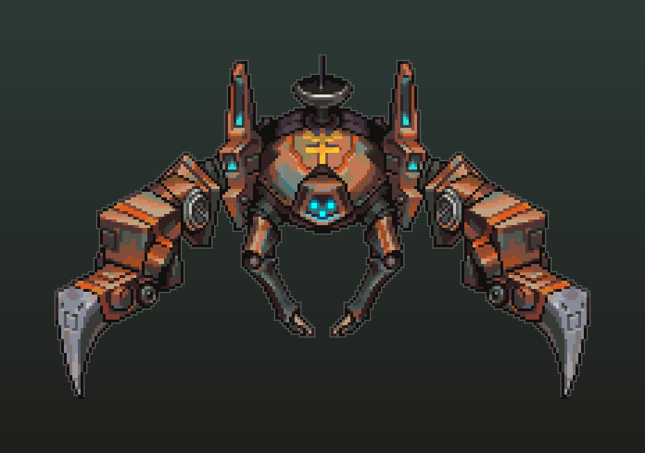 skel3tony_'s tweet photo. @Demilogic @CalamityModTeam @ReLogicGames Don't know if I count since I'm not part of the team anymore but I did cryogen 3 years ago and a lot of other sprites for calamity (and I love getting paid) https://t.co/UkwC0acnT3