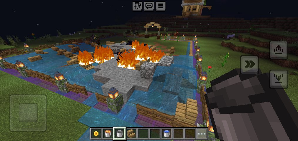 I tried to get rid of the water by using lava.. atp I'm js gna make a new world bro..