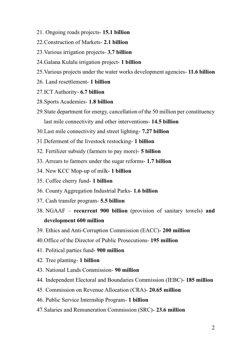 EcEssie's tweet photo. Read N0.10 then divide by the number of universities in Kenya  and tell me if you will get 400M

Read others like 18, 32, 21, 22, 23, 27  etc and do the math.
#RejectFinanceBill2024
#FreeBilly
#FreeCrazyNairobian https://t.co/tnHQL7YBej