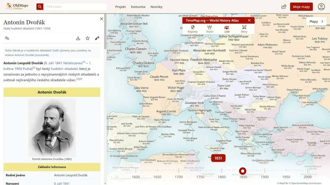 HiuAV2017's tweet photo. ‼️ 🔍 Explore 6,000 years of history on https://t.co/5JlvnXTvJB ‼️ Discover countries, people 
&amp; events on an interactive map. 
A project by @MapTiler and team from @HiuAV2017 @Akademie_ved_CR
@CzechAcademy #History https://t.co/4nztKuSnSK