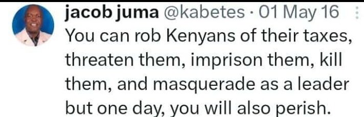 True very True...lakini 2 terms nayo haiwezi
