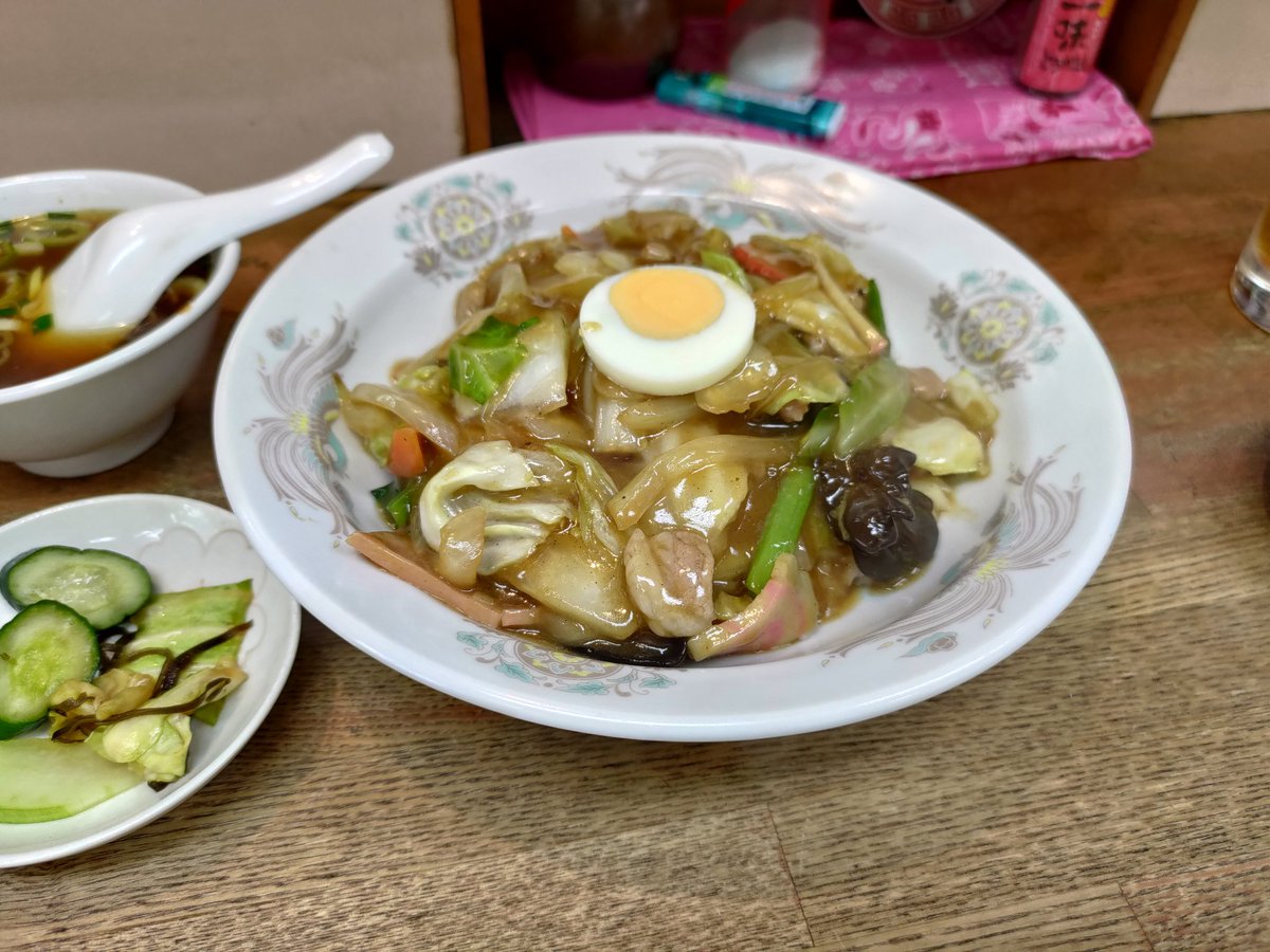 昭和レトロ 海鮮うま煮丼 食品サンプル 中華料理 町中華 直径約23.5cm