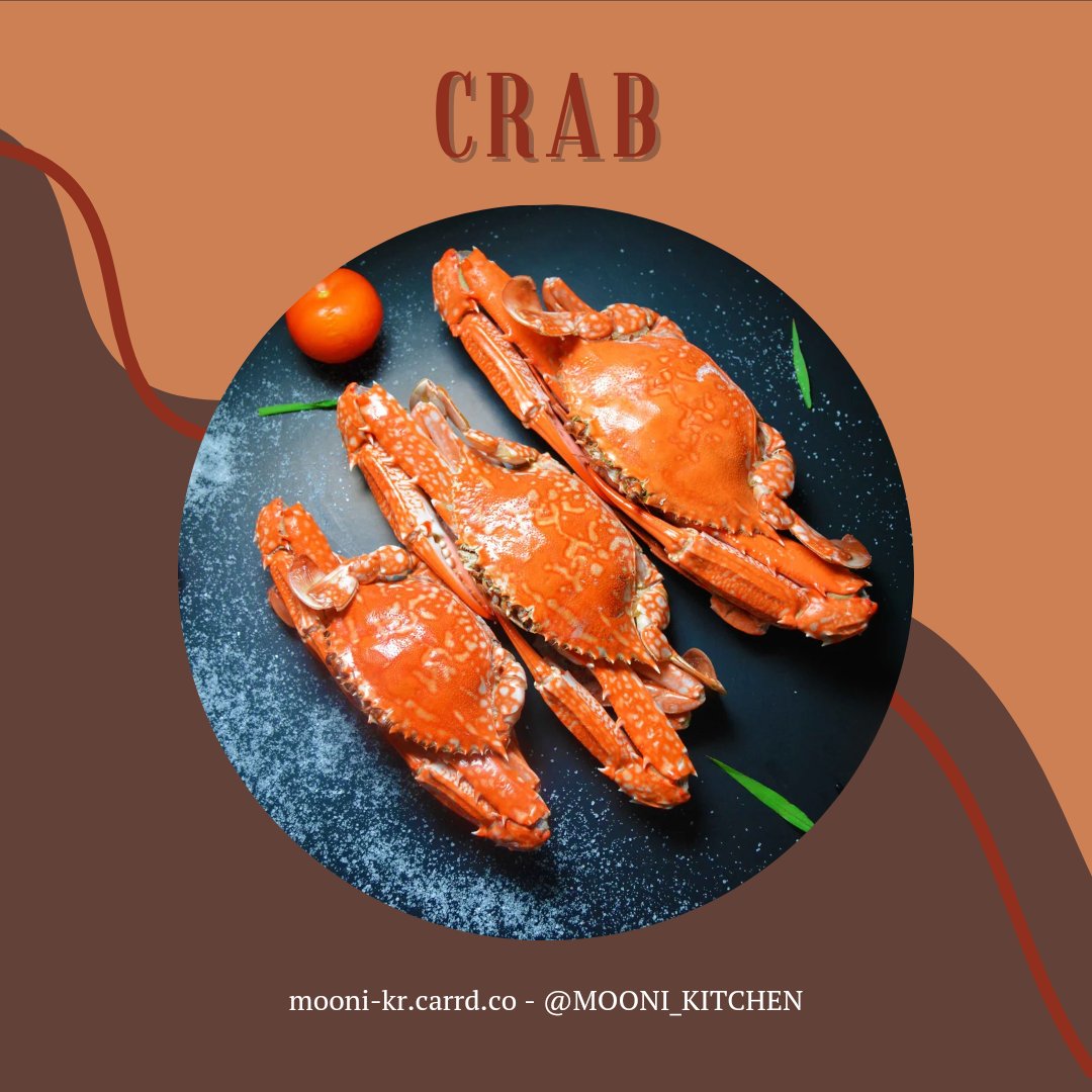 ㅡ TODAY'S MAIN INGREDIENT
( 22/06/24 ) :
• Crab ( Kepiting )