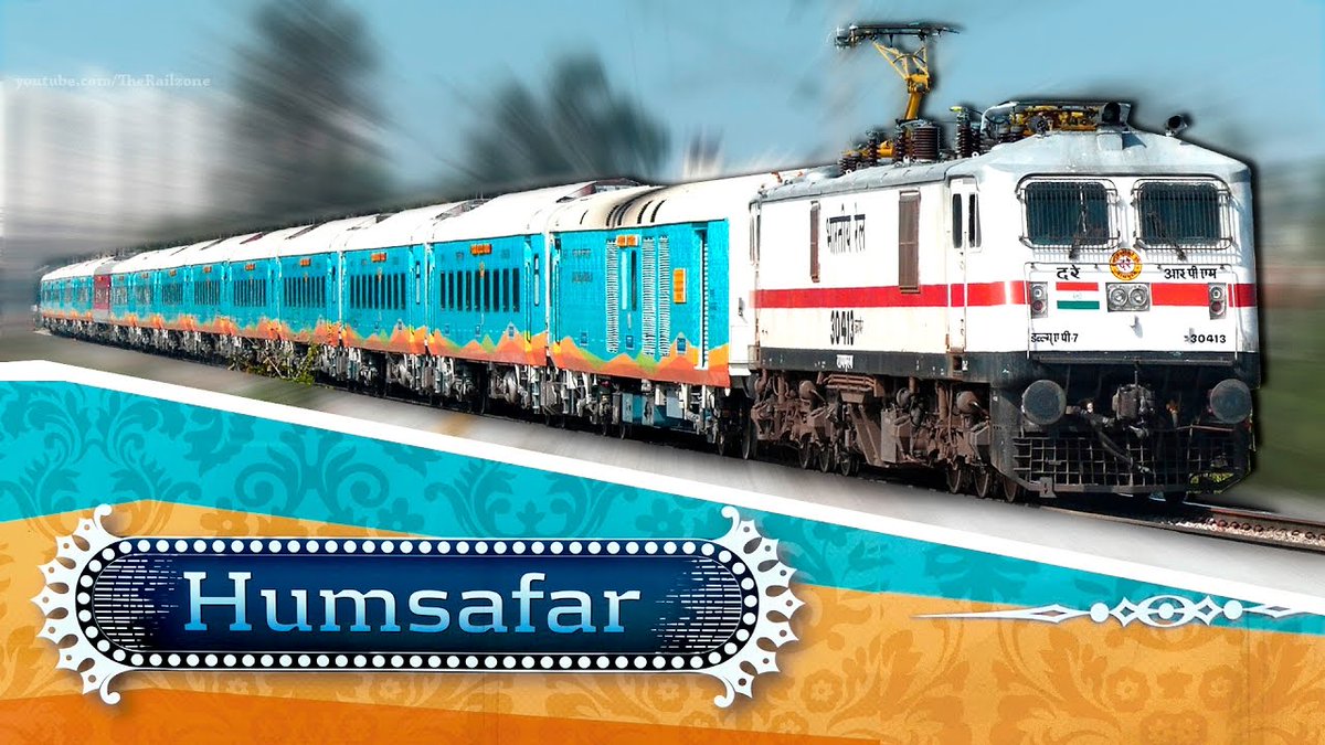 rahulloco912's tweet photo. Humsafar Express #BeautifulTrains Of #indianrailway https://t.co/rVki1zsIrv