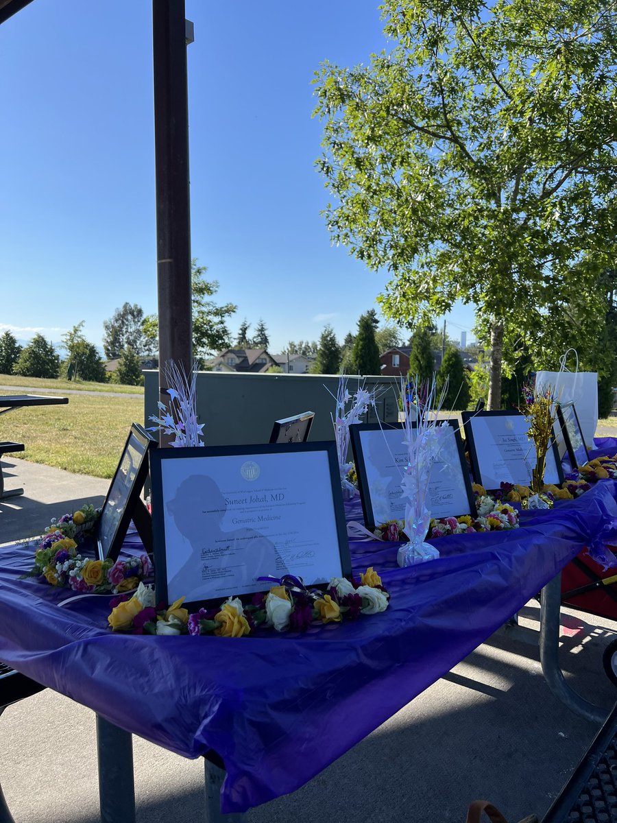 So much fun celebrating fellow graduation. Congrats #UW #geriatrics fellows! So glad to have 4 fantastic new geriatricians heading off to change the world.