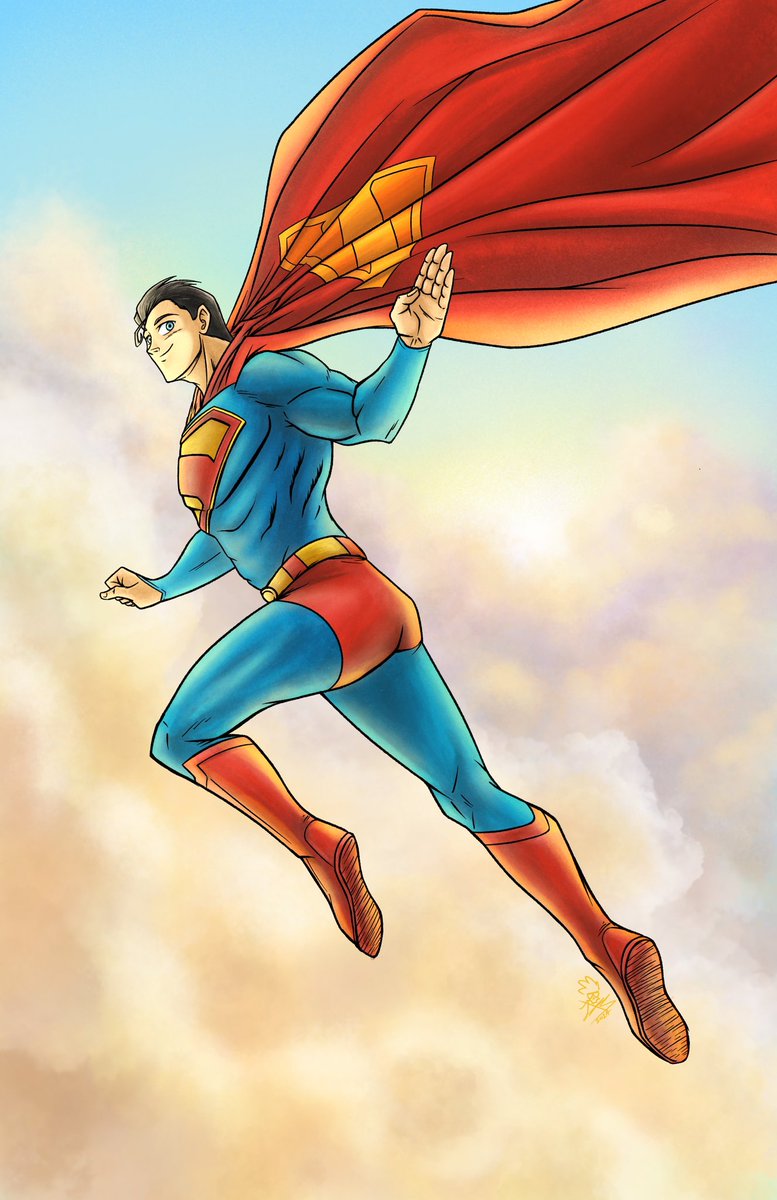 JimmyxSparrow's tweet photo. MAN OF STEEL. Inspired by the upcoming variant cover for #myadventureswithsuperman , and tribute to #akiratoriyama !
#superman https://t.co/nzlxCmCAg1