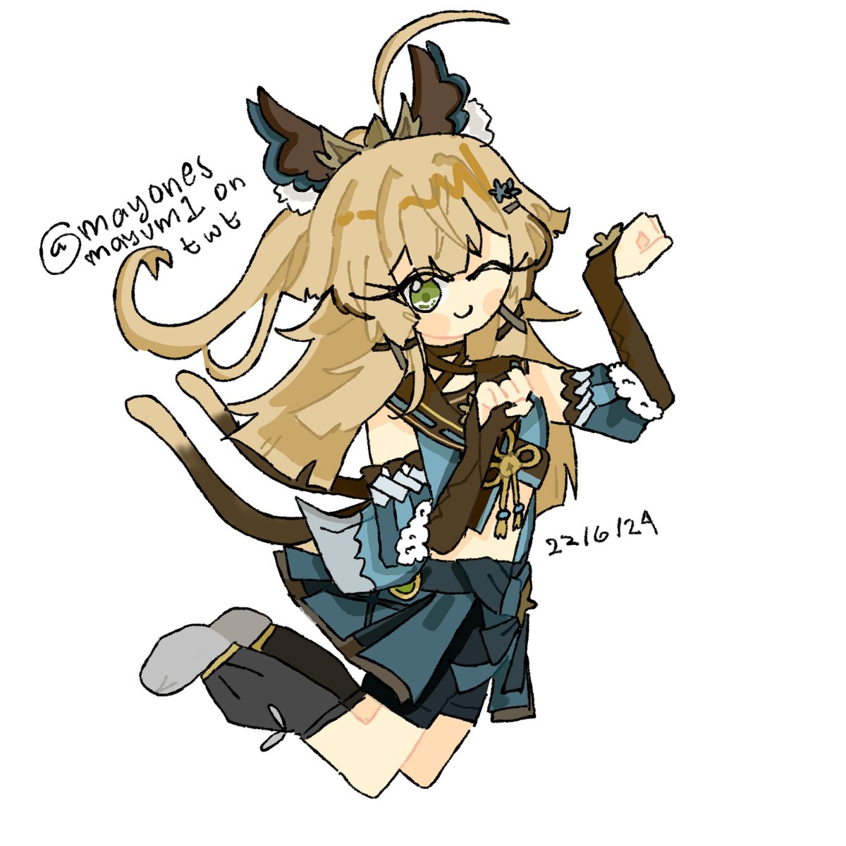 mayoaonaise's tweet photo. kirara for my sister https://t.co/tCfdFPiAe2