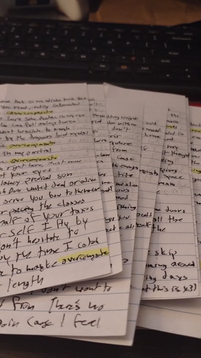 maxfeelsdumb's tweet photo. When ur copy of Clancy didn't come with a lyric book (because you have the black box edition) so you make ur own https://t.co/XaE5PbXI5P