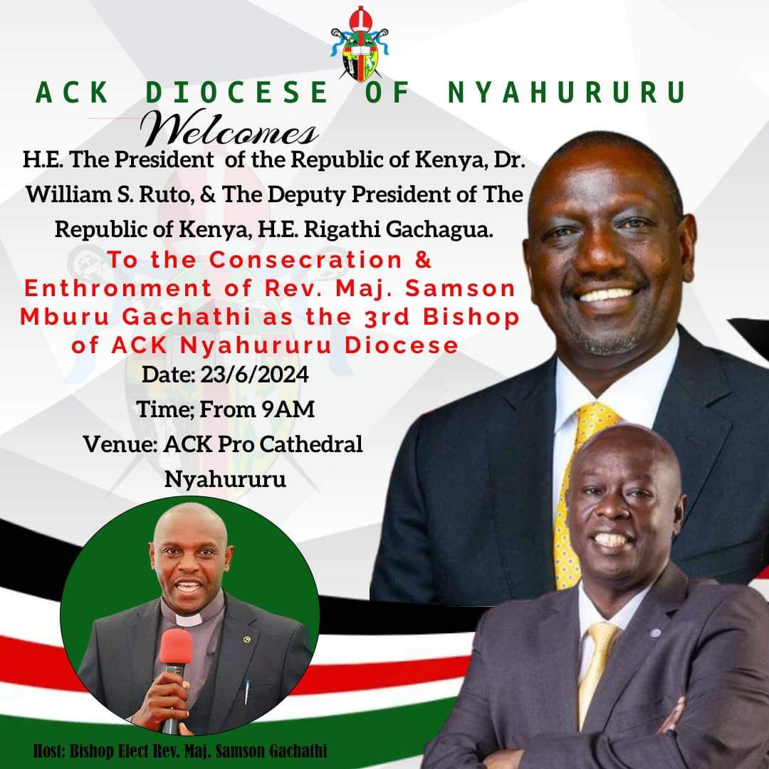 Nyahururu People tomorrow we attack !!

NO POLITICS IN CHURCHES

If this post pops up on your timeline just retweet !!

#Occupychurches #REJECTFINANCEBILL2024