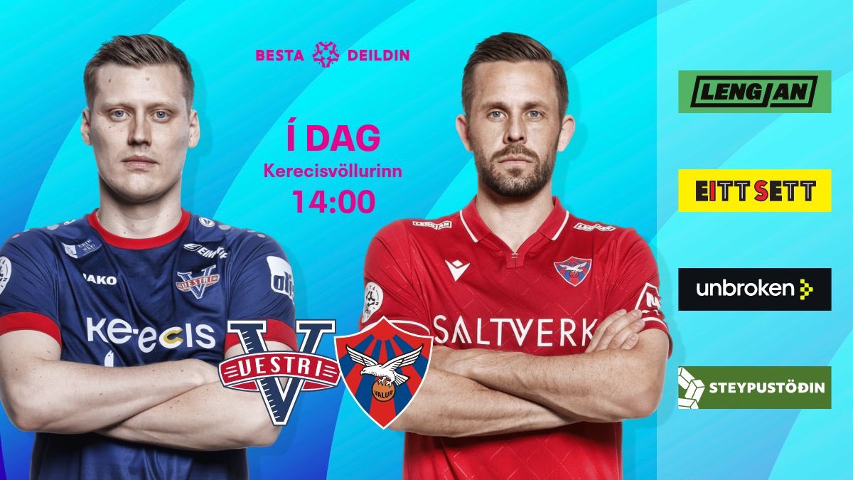 Besta deildin (@bestadeildin) on Twitter photo Vestri fær Val í heimsókn til Ísafjarðar í fyrsta heimaleik Vestra á Kerecis vellinum🔥
📌Kerecisvöllurinn
⏲️ 14:00
⚽️ <a href="/VestriF/">Vestri - Fótbolti</a> 🆚 <a href="/Valurfotbolti/">ValurFotbolti</a>
🎟️ Miðasala á stubb.is Vestri fær Val í heimsókn til Ísafjarðar í fyrsta heimaleik Vestra á Kerecis vellinum🔥
📌Kerecisvöllurinn
⏲️ 14:00
⚽️ <a href="/VestriF/">Vestri - Fótbolti</a> 🆚 <a href="/Valurfotbolti/">ValurFotbolti</a>
🎟️ Miðasala á stubb.is
