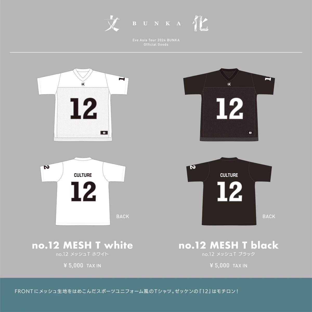 Eve culture 文化 メッシュTシャツ no.12 Lサイズ GQq30g4aIAAtRBH?format=webp&