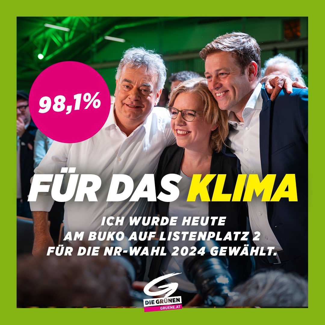 Mit ganzem Herzen will ich weiterkämpfen. Denn nur <a href="/diegruenen/">Die Grünen</a> stehen ohne Wenn und Aber an der Seite von #Natur und #Klima. Das ist mein Versprechen heute: Ich brenne genauso wie am ersten Tag. Vielen Dank für dieses großartige Ergebnis.💚 #buko2024 #buko24 /GR