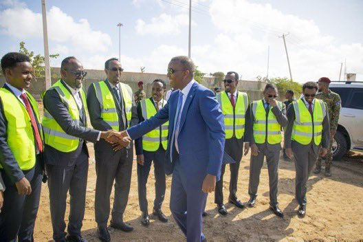 sntvnews1's tweet photo. Prime Minister @HamzaAbdiBarre led today the groundbreaking ceremony for the new @MoECC_Somalia building. This public-driven project will be a hub for environmental protection and climate action. https://t.co/Tpius9Gzis