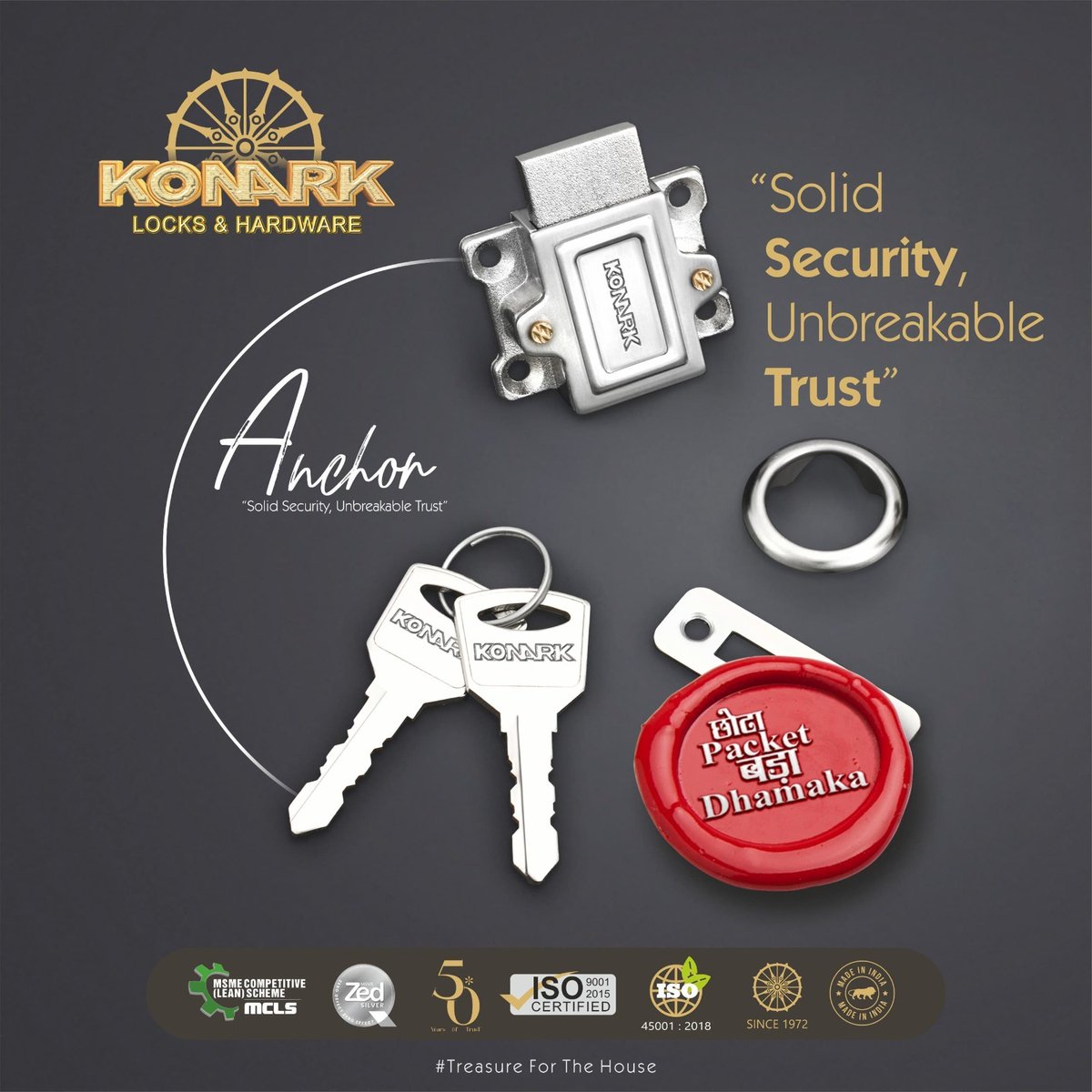 HardwareSamachr's tweet image. Secure your home with Anchor Multipurpose by Konark Locks. Small package, big impact! Chat now: 9354983351
#KonarkLocks #HomeSecurity #Konark #MultipurposeLocks #KonarkHardware #KonarkIndia #KonarkGroup #KonarkAligarh #DoorLock #Hardware #DoorHardware #DrawerLock #FurnitureLocks