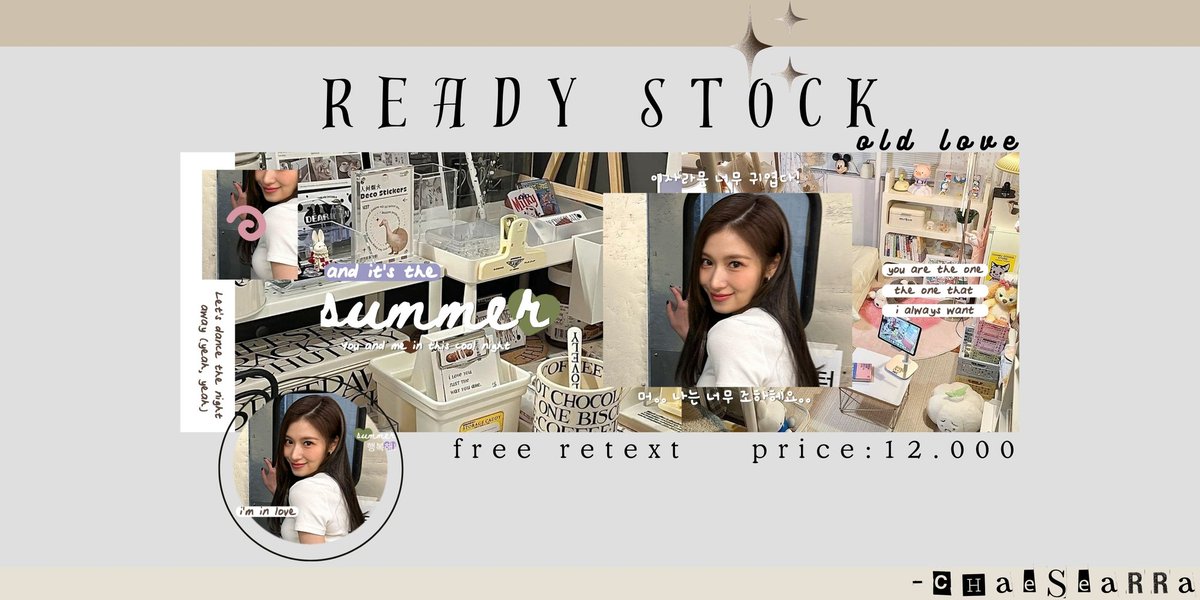 chsrart's tweet image. help repost? thank you

hai haii aku ada layout sana, yuna, miyeon, giselle, ready stock 🍦 bisa di take sekarang lwat dm! yg mau req jga boleh yaa 🙆🏻‍♀️

💸 : 12.000 (qris) 
📝 : free retext
🙇🏻‍♀️ : ava png only

#zonauang #zonaba #zonajajan