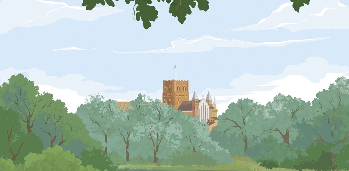 Happy St Alban Day! #StAlbanDay #StAlbans (illustration by <a href="/BucketListPrint/">Bucket List Prints</a>)