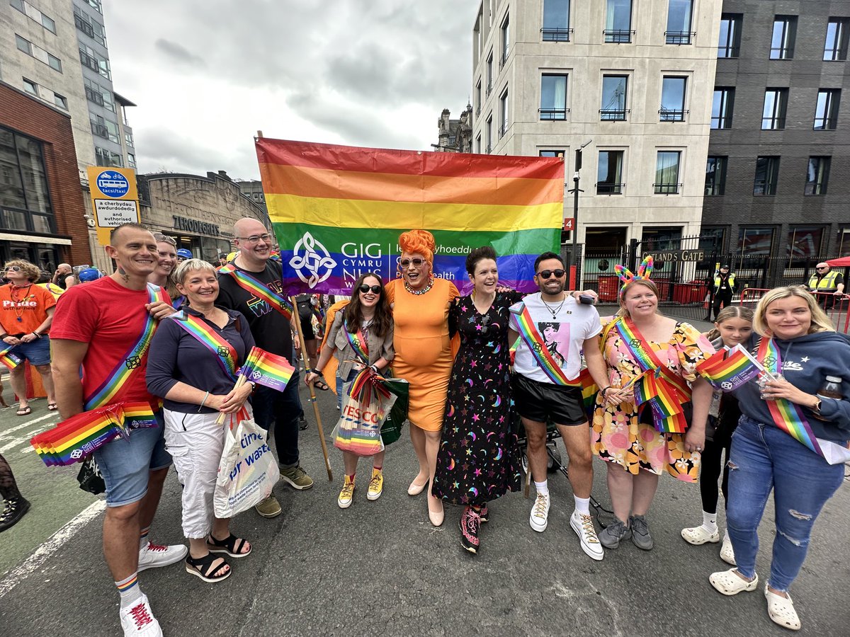Our fabulous friends at #pridecymru #cardiffpride ⁦<a href="/PublicHealthW/">Public Health Wales</a>⁩