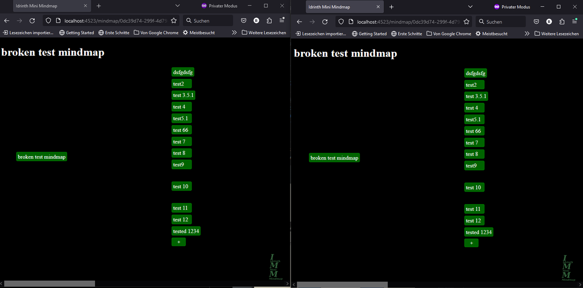 Idrinth's tweet photo. got auto-syncing to work yesterday - all edits are carried over within a second delay at most. #erevald @_buildspace
Next steps for today:
- sync deletions
- add lines to show where the tree is growing https://t.co/ecmO1ZJyzf