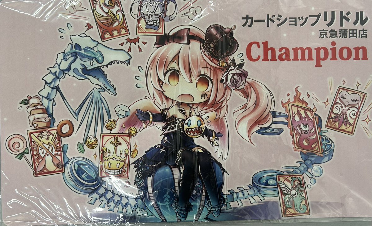 明日のリドルCSのオリジナルプレイマットになります😊✨ 1枚目が優勝者