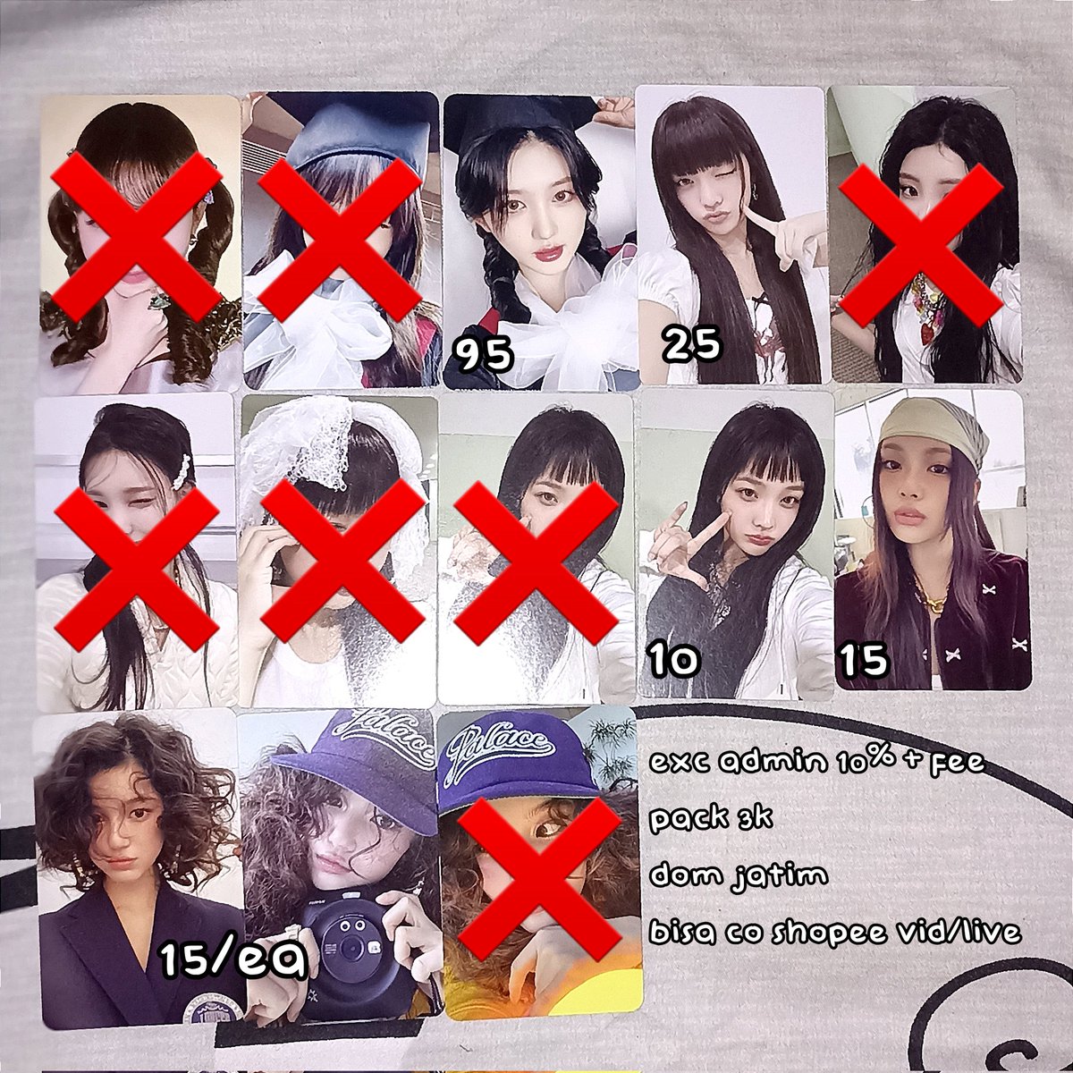 scaredvampp's tweet photo. WTS want to sell official photocard rei gaeul ive iroha illit hyein danielle newjeans ina only.

✧‌ Exc fee pack + adm 10% (bisa splitpay) 
✧‌ Kab. Tulungagung, Jatim. 
✧‌ 🍊 Gratong Xtra https://t.co/NU6NMmlv9v
