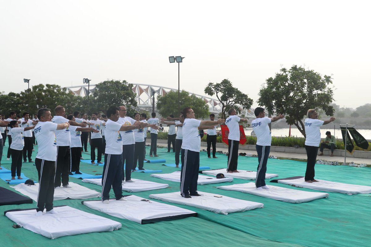 yoga day programme in river front