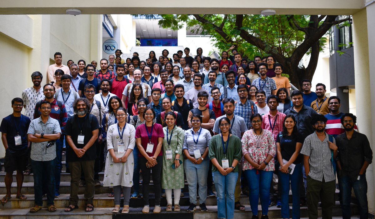 Mohit Kumar Jolly (@mkjolly15) on Twitter photo After an engaging day of discussions on many themes in cellular/tissue-level biophysics, a happy cohort of 100+ participants, before moving to the poster session:
<a href="/iiscbangalore/">IISc Bangalore</a> <a href="/RamrayB/">Ramray Bhat</a> <a href="/BLiSC_India/">Bangalore Life Science Cluster (BLiSC)</a> <a href="/biopatrika/">Biopatrika</a> <a href="/NCBStheory/">Living Machines-NCBS</a> <a href="/felix_rico/">Felix Rico</a> @pearce_maths <a href="/DevBioClub/">Bangalore Developmental Biology Club</a> <a href="/IndiaBioscience/">IndiaBioscience.org</a> After an engaging day of discussions on many themes in cellular/tissue-level biophysics, a happy cohort of 100+ participants, before moving to the poster session:
<a href="/iiscbangalore/">IISc Bangalore</a> <a href="/RamrayB/">Ramray Bhat</a> <a href="/BLiSC_India/">Bangalore Life Science Cluster (BLiSC)</a> <a href="/biopatrika/">Biopatrika</a> <a href="/NCBStheory/">Living Machines-NCBS</a> <a href="/felix_rico/">Felix Rico</a> @pearce_maths <a href="/DevBioClub/">Bangalore Developmental Biology Club</a> <a href="/IndiaBioscience/">IndiaBioscience.org</a>