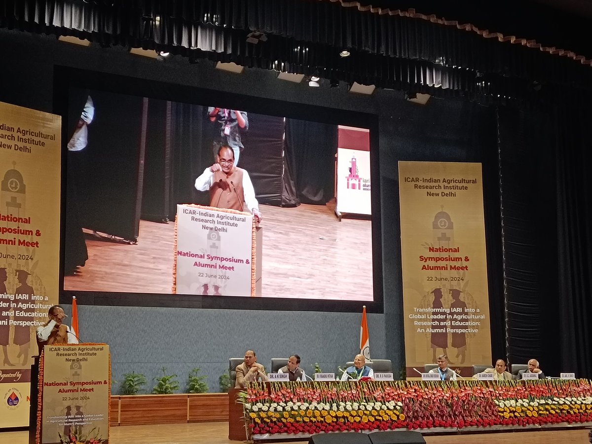 IARI Pusa New Delhi (@iaripusa1) on Twitter photo Hon'ble Minister of Agriculture Shri <a href="/ChouhanShivraj/">Shivraj Singh Chouhan</a> ji addressing the IARI Alumni Meet Hon'ble Minister of Agriculture Shri <a href="/ChouhanShivraj/">Shivraj Singh Chouhan</a> ji addressing the IARI Alumni Meet