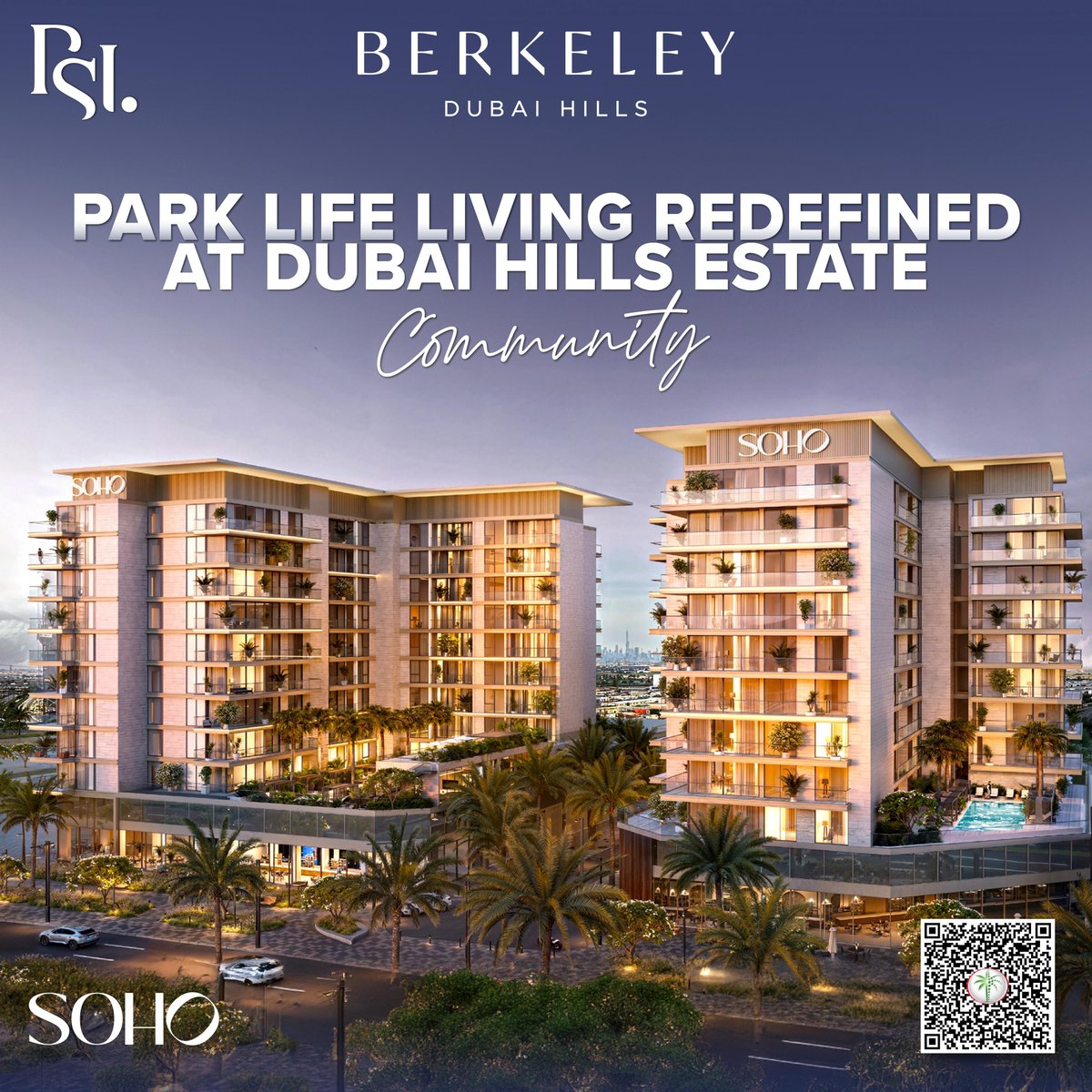 PSIEstate's tweet image. Experience unparalleled luxury at The Berkeley by Soho Collection, Dubai Hills Estate! Choose from stunning studios, 1 &amp;amp; 2-bedroom apartments, with prices starting from AED 1M.

Flexible payment plan: 20/80
Handover: Q3 2026

🔑 Elevate your lifestyle. Contact us now

#psiestate