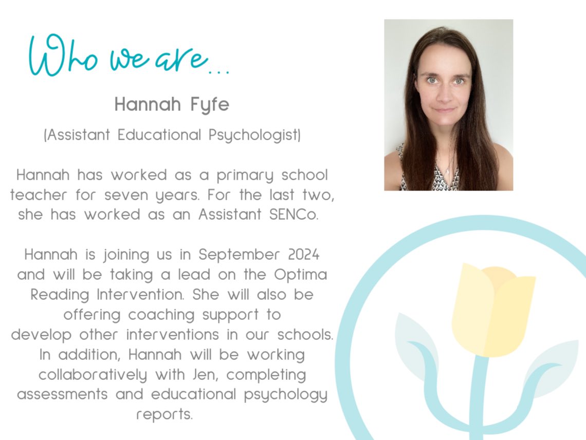 Another little announcement xxx

We are super excited to be welcoming Hannah to our lovely team in September xxxx

Hannah will be joining us as an Assistant Educational Psychologist and we simply can’t wait 🙌💓🙌 xxxx