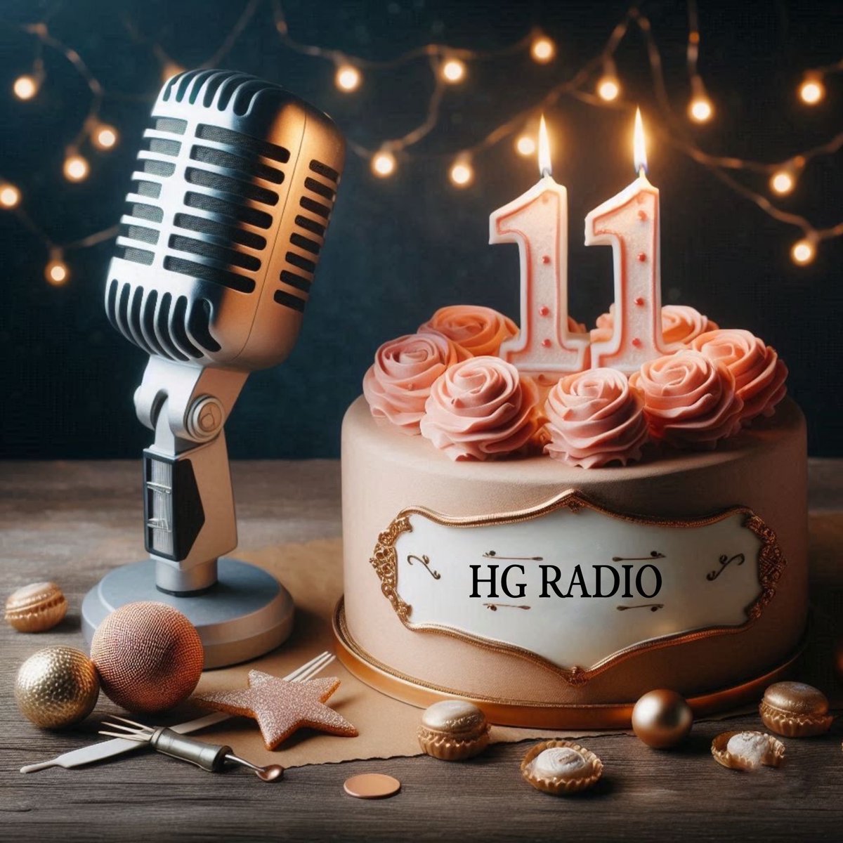 El día de hoy, estamos de manteles largos, de fiesta, el día de hoy celebramos nuestro onceavo aniversario y lo celebramos con todos ustedes de una manera muy alegre. Satisfechos por el trabajo logrado en este tiempo. Gracias por hacer de HG Radio, tu radio independiente.