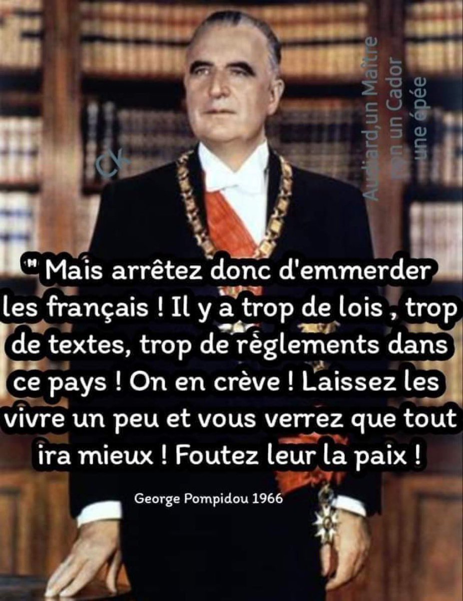 Franck20270's tweet photo. De Pompidou à Macron, on est passé de ça à ça
Vous comprenez la différence ? https://t.co/Sr5asK2acA