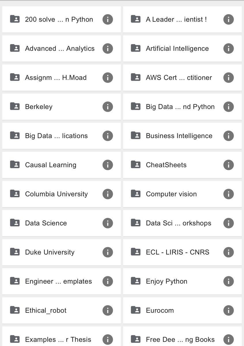 RahulKu22532718's tweet image. 👁500 TB Tutorials + Books + Courses + Trainings + Workshops 
💀Data science
💀Python
💀AI
💀Cloud
💀BIG DATA
💀Data Analytics
💀BI
💀Google Cloud Training 
💀Machine Learning
💀Deep Learning
💀Ethical Hacking

To get it just 
- Follow me 
- like &amp;amp; RT it 
- Comment &quot;Free&quot;