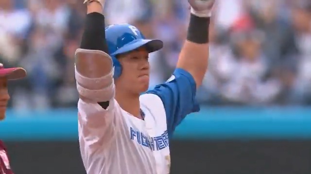 早いもの勝ち最終日セール　元日ハム　福田光輝選手　グローブ 日本ハム】福田光輝、プロ4年目で初本塁打…両親＆母校・大阪桐蔭