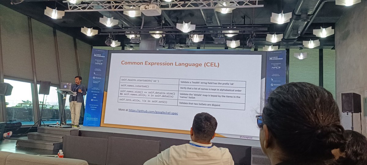 #til cel- Common Expression Language easy way to setup validations for CRD
#kcd #kcdhyderabad <a href="/kcdhyderabad/">KCD Hyderabad</a>