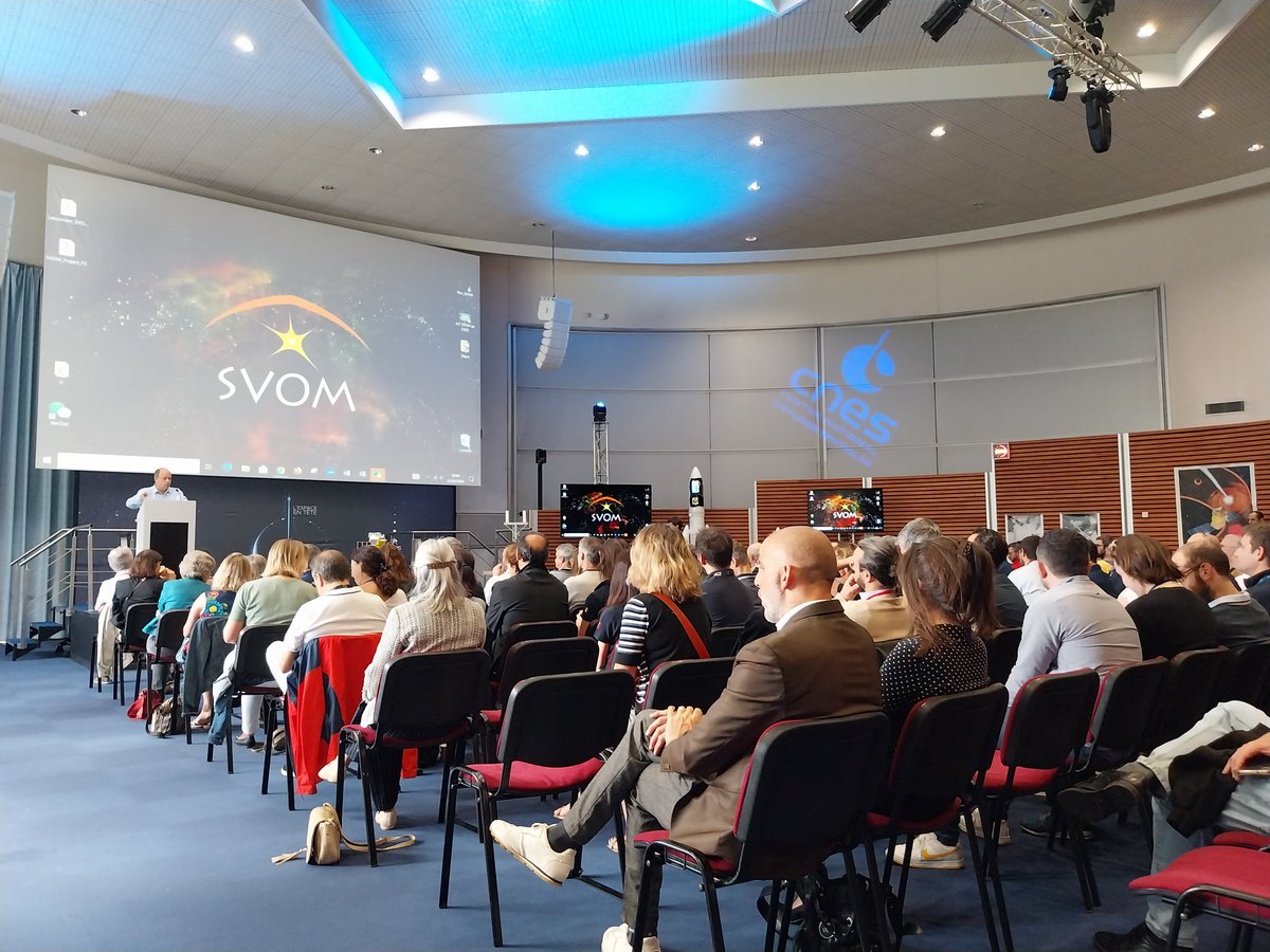 Au centre spatialde #Toulouse pour suivre le lancement de <a href="/SVOM_mission/">SVOM</a> depuis la Chine avec les ingénieurs et chercheurs <a href="/IRAP_France/">IRAP / @IRAP@astrodon.social</a> <a href="/CNRS/">CNRS 🌍</a>. Ne manquent que les images...