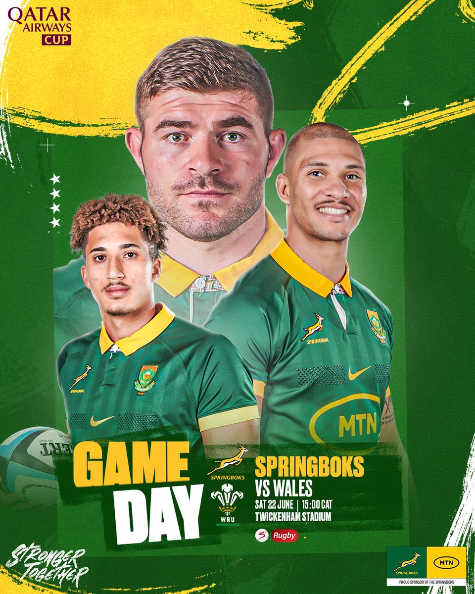 GAME DAY BOKKE! 

#Springboks