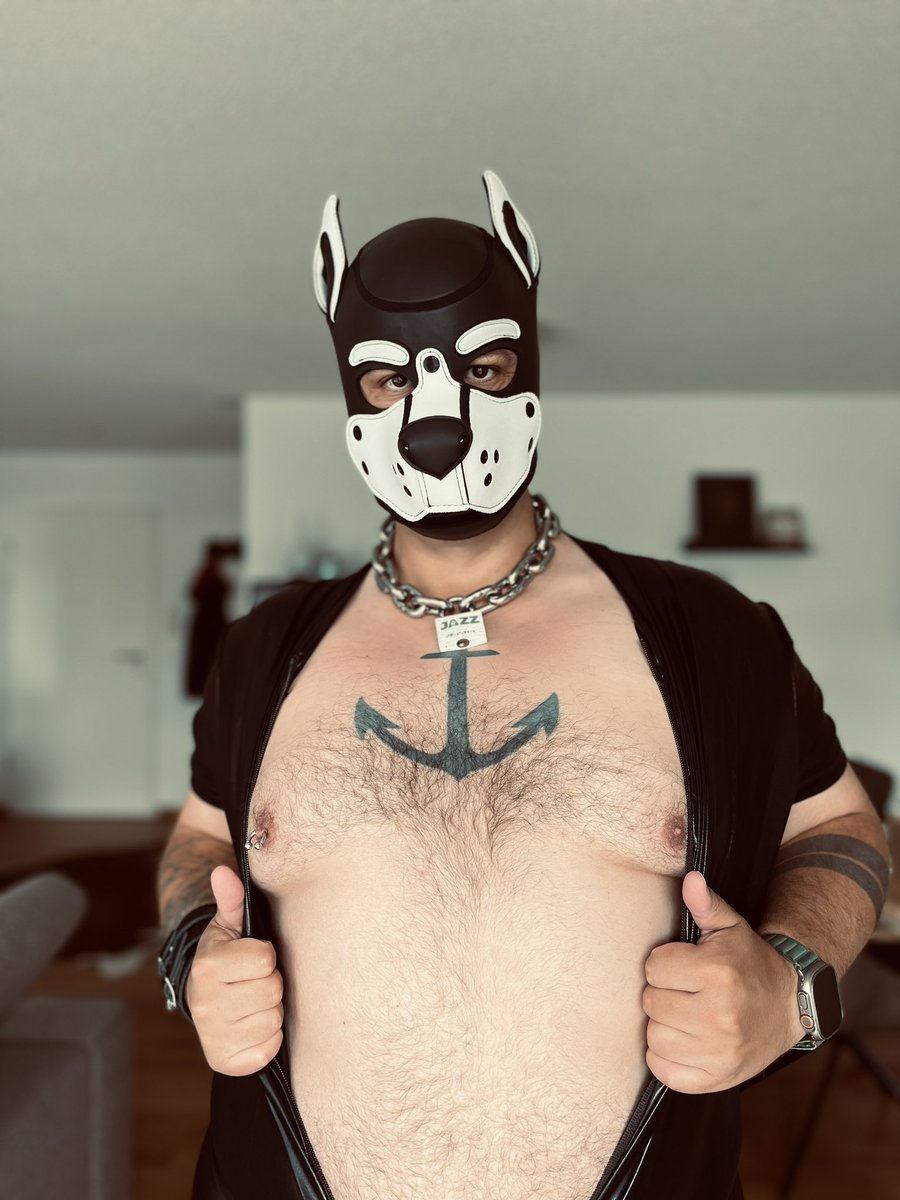 WooferJazz's tweet photo. Come closer 🐷
#pup #puphood #pupplay #pupplaycommunity #humanpup #puppyplay #puppy #daddypup #gay #alphapup #chaincollar #tattoo https://t.co/X6gGZ7rebP