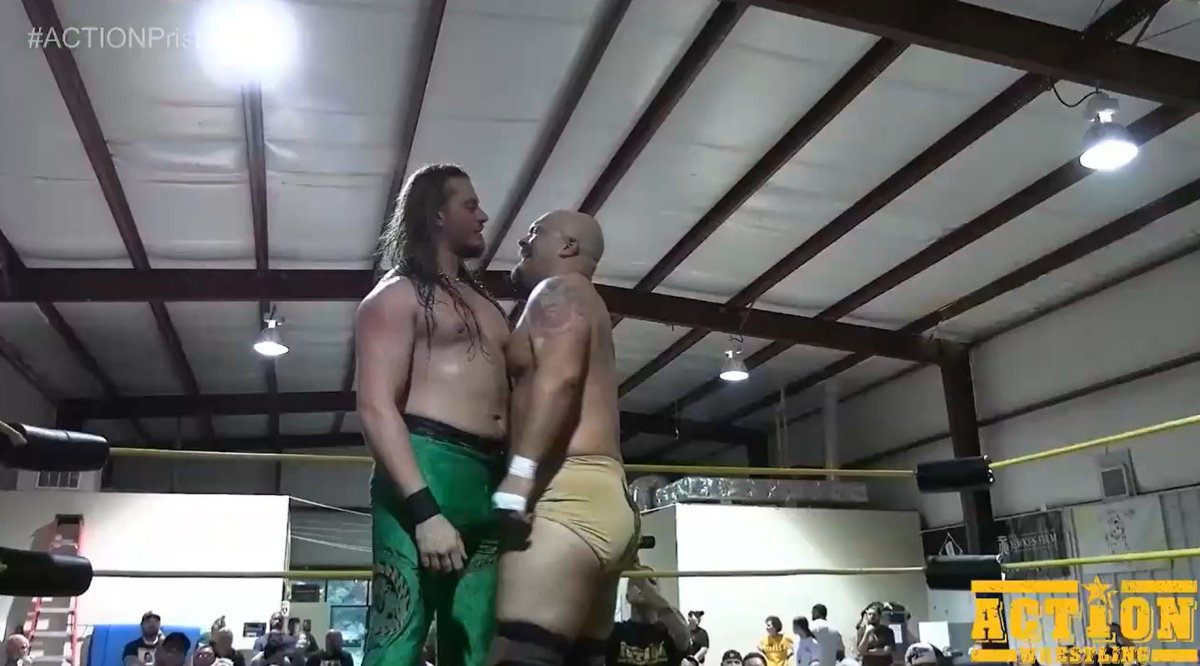 MikeGuylee's tweet photo. ACTION World Championship Match
Manders vs. The Wall Tyler Stevens
#AndStill ... as it should!!!🙌
One of the two matches I was most hyped for! And it fullfilled my expectations all the way! Great one!
And can we please talk about this Lariat! Damn!🔥
#ACTIONPrison https://t.co/dkB2CLR9CA