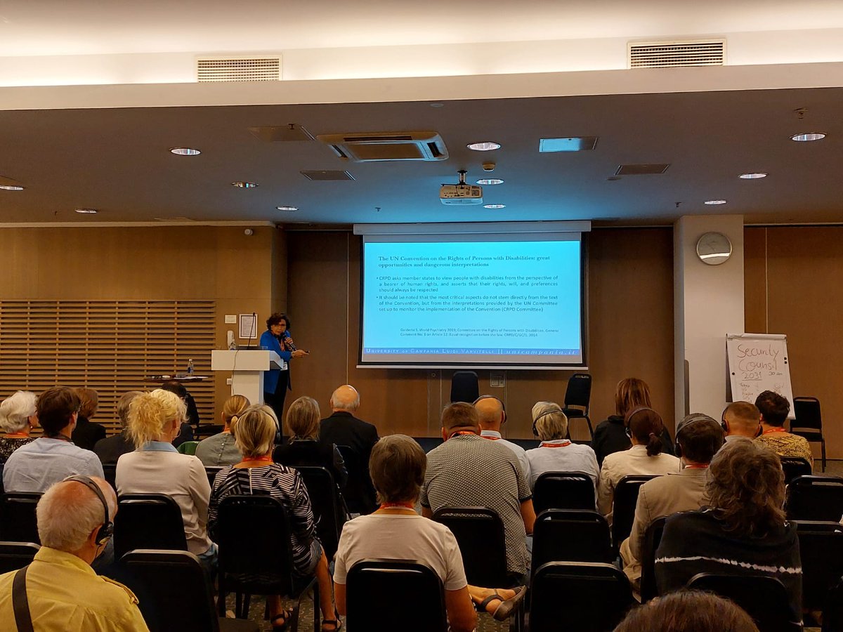 🌟Day 2 of the #EUFAMICongress in Vilnius, Lithuania kicks off with Professor of Psychiatry Silvana Galderisi's powerful presentation on reducing coercion in recovery-oriented and trauma-informed mental health care. 
Inspiring insights ahead!
#MentalHealthAwareness #FamilySupport