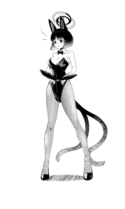 我慢できなくて  バニーのキキョウ描くなど 