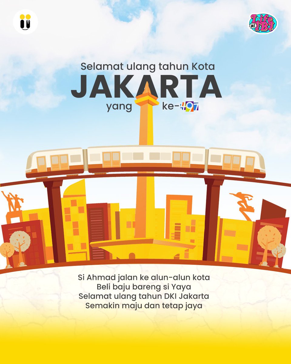 cariilmucoid_'s tweet image. Dari Batavia ke Jakarta, langkahmu tak pernah berhenti. Selamat ulang tahun, kota metropolitan penuh inspirasi!
#hutjakarta #cariilmu #prakerja
