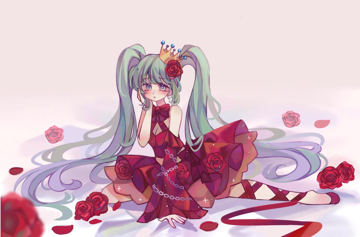 Miku Romeo and Cindrella 
#初音ミク　#art